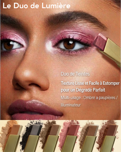 Le Duo de Lumière - Stick fard à paupières bicolore waterproof