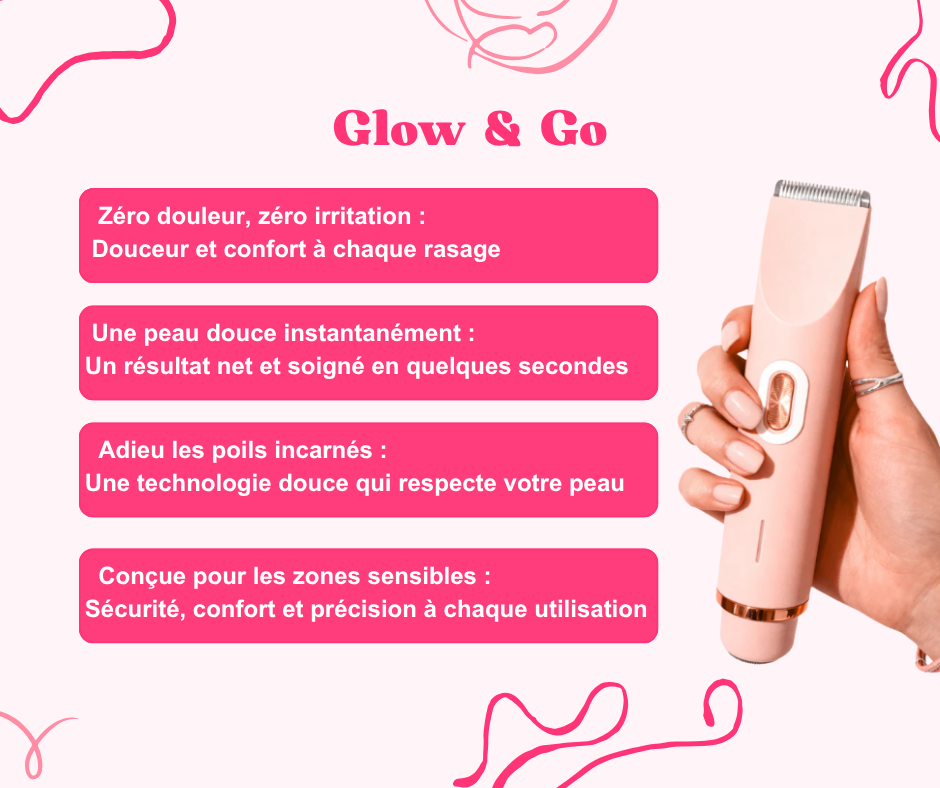 Glow & Go | Rasoir Corporel 2-en-1
