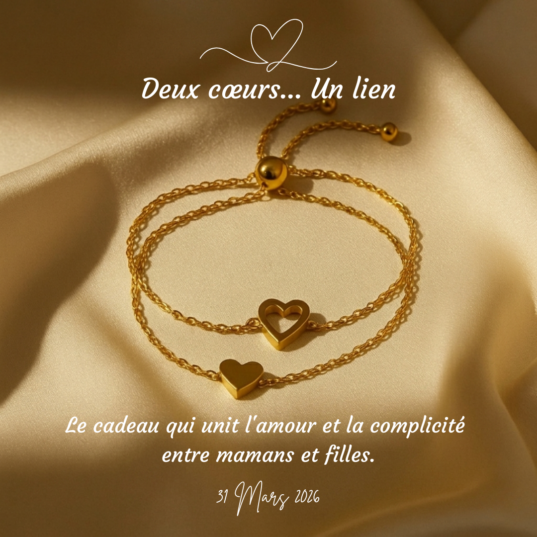 Bracelets Cœur à Cœur Fête des Mères