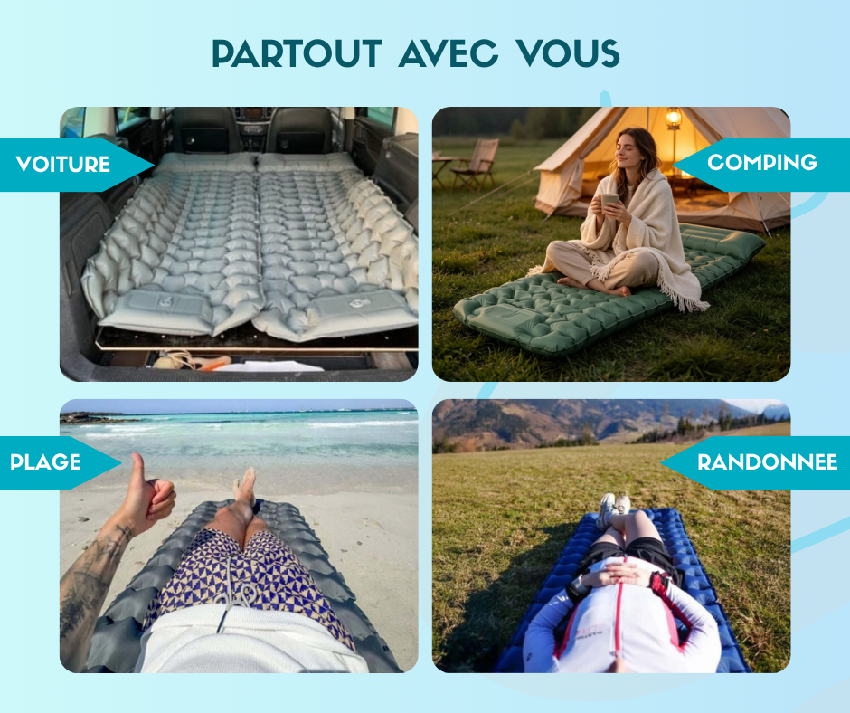 Le Nomade – Matelas Gonflable Piscine, Mer & Nature