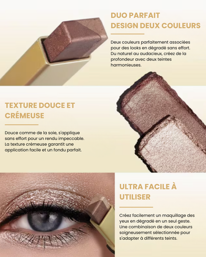 Le Duo de Lumière - Stick fard à paupières bicolore waterproof