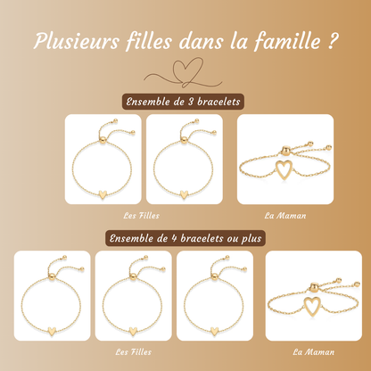 Bracelets Cœur à Cœur Fête des Mères