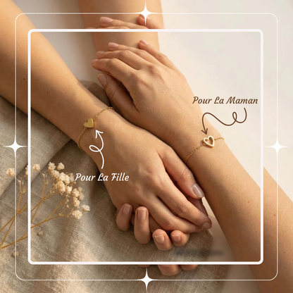 Bracelets Cœur à Cœur Fête des Mères